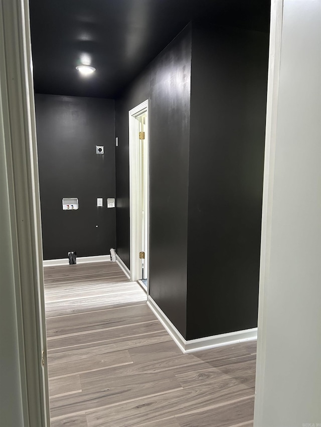 18 Riviera Dr, Conway, AR 72034 - hallway featuring wood finished floors and baseboards