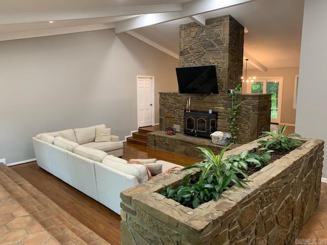 18 Riviera Dr, Conway, AR 72034 - living room featuring baseboards and tile patterned flooring
