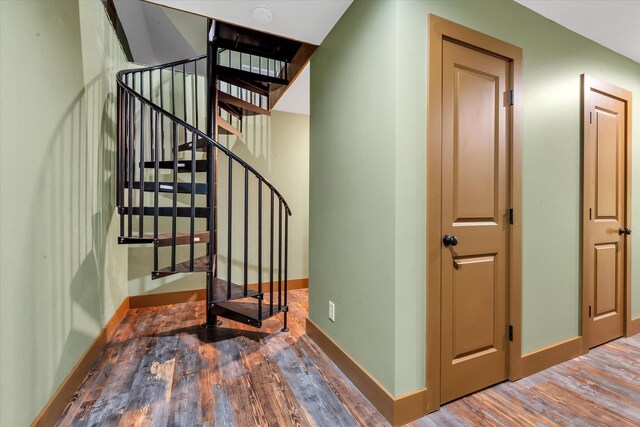 17259 Reynolds Rd, Harrisburg, AR 72432 - stairs with wood finished floors and baseboards
