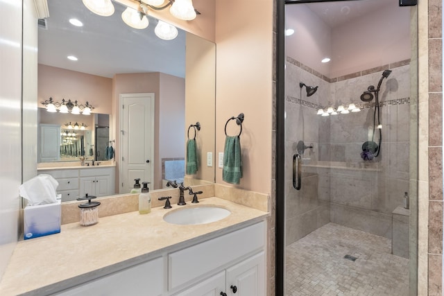 529 Enchanted Valley Ln, North Little Rock, AR 72118 - full bath featuring tiled shower and vanity