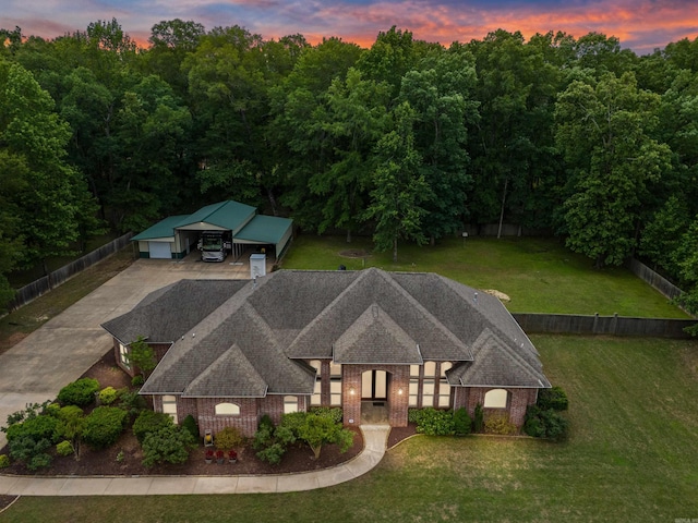 529 Enchanted Valley Ln, North Little Rock, AR 72118 - aerial view of property and surrounding area