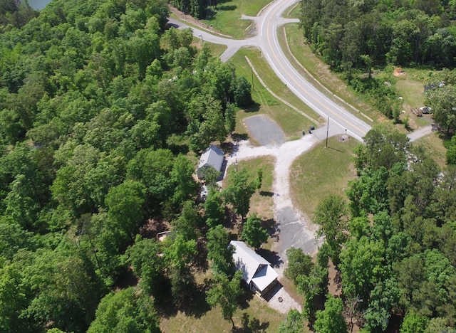948 Sunny Slope Rd, Edgemont, AR 72044 - aerial view of property's location with a heavily wooded area