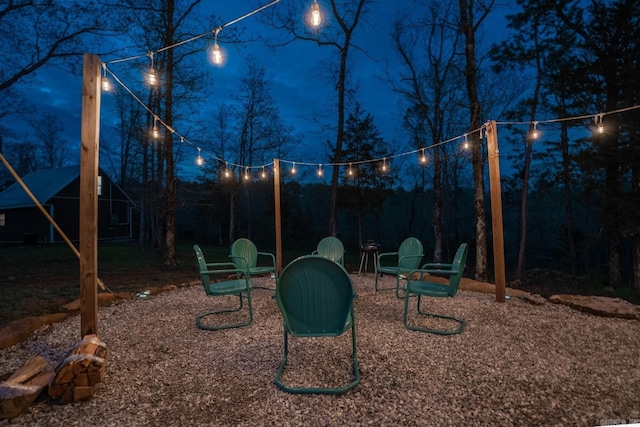 948 Sunny Slope Rd, Edgemont, AR 72044 - view of yard at twilight