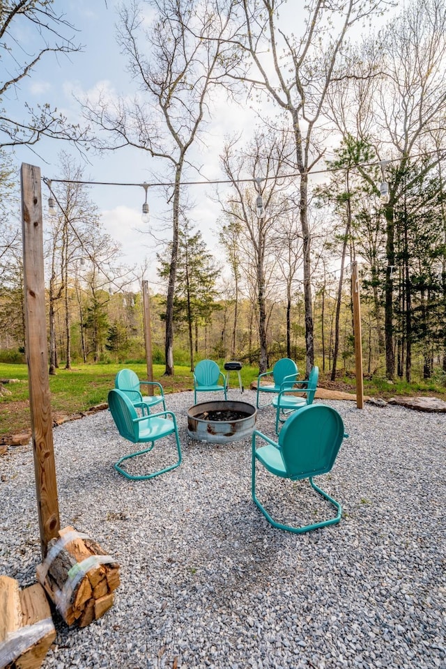 948 Sunny Slope Rd, Edgemont, AR 72044 - view of home's community featuring a fire pit