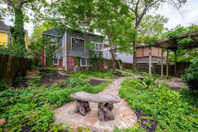 111 Thayer St, Little Rock, AR 72205 - fenced backyard with cooling unit