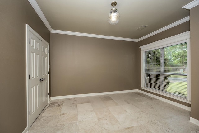 126 Manitou Dr, Maumelle, AR 72113 - spare room with crown molding and baseboards