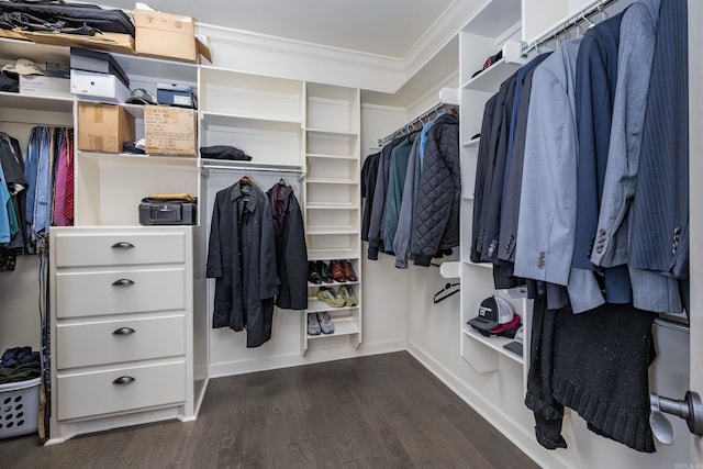 126 Manitou Dr, Maumelle, AR 72113 - walk in closet featuring dark wood finished floors