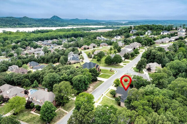126 Manitou Dr, Maumelle, AR 72113 - aerial view of residential area with mountains