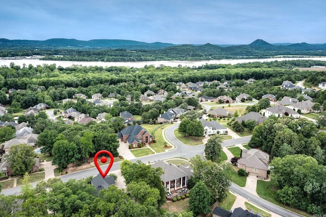 126 Manitou Dr, Maumelle, AR 72113 - aerial view of residential area with a mountain backdrop