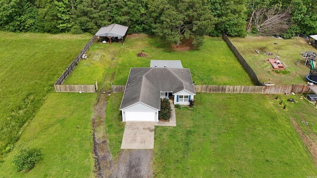 view from above of property