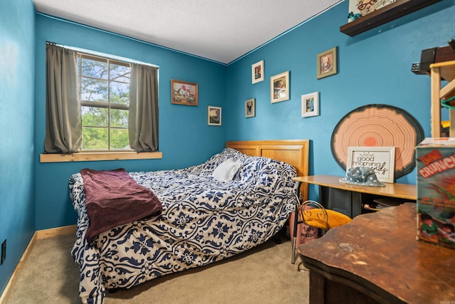 106 Gareth Ct, Hot Springs National Park, AR 71913 - carpeted bedroom with a textured ceiling and baseboards