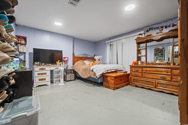 106 Gareth Ct, Hot Springs National Park, AR 71913 - bedroom with concrete floors and recessed lighting