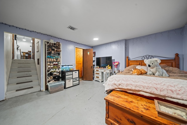 106 Gareth Ct, Hot Springs National Park, AR 71913 - bedroom featuring finished concrete floors and recessed lighting