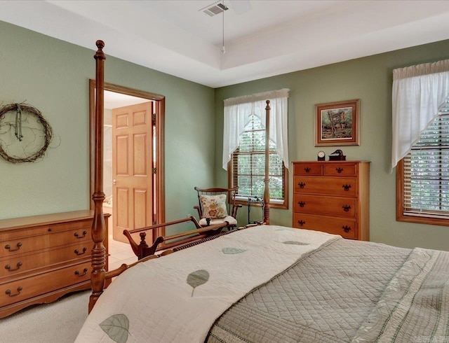 21 Conquista Ln, Hot Springs Village, AR 71909 - bedroom with a tray ceiling