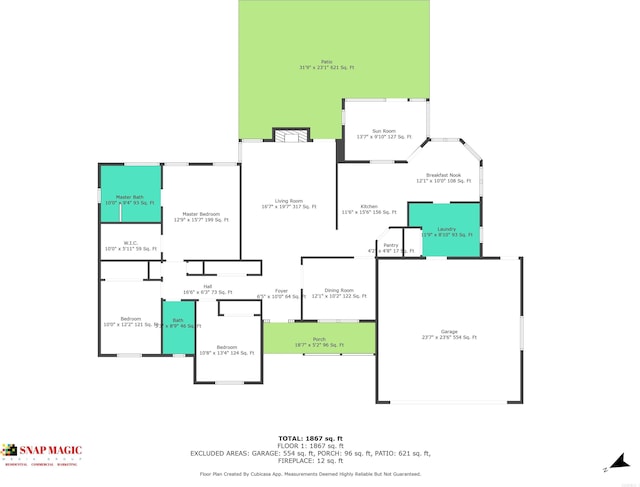 21 Conquista Ln, Hot Springs Village, AR 71909 - room layout