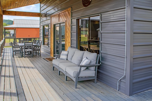 135 Serenity Loop, Glenwood, AR 71943 - deck featuring outdoor dining area