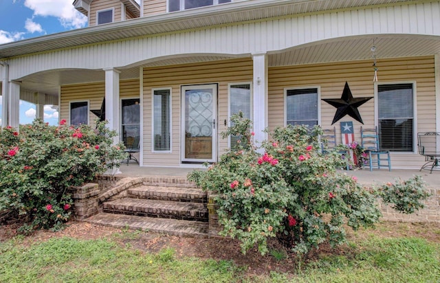 225 Wortham Rd, Rose Bud, AR 72137 - view of exterior entry with covered porch
