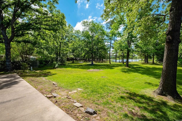 11 Blue Mountain Dr, Maumelle, AR 72113 - view of green lawn with a water view