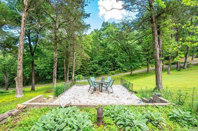4915 Albert Pike Rd, Hot Springs, AR 71913 - view of yard with a patio and outdoor dining space