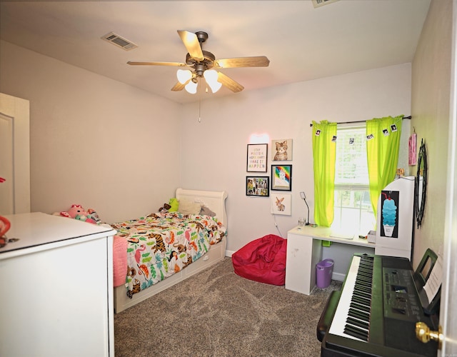 900 Anderson Ave, White Hall, AR 71602 - bedroom with carpet floors, a ceiling fan, and baseboards