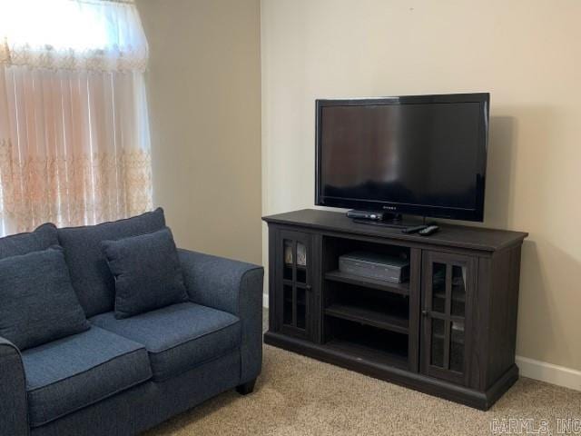 8 Tombstone Ct, Little Rock, AR 72209 - living room featuring carpet floors and baseboards