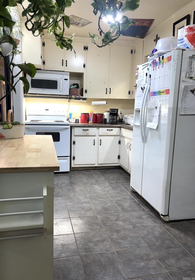 1222 Hendrix Ave, Little Rock, AR 72204 - kitchen with white appliances, white cabinets, and open shelves