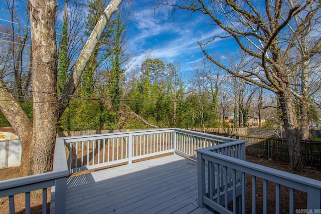 716 Vinson, Little Rock, AR 72205 - wooden deck featuring fence