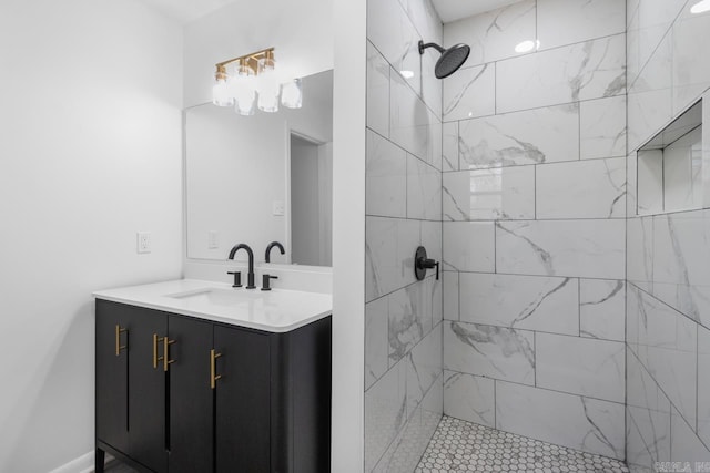 716 Vinson, Little Rock, AR 72205 - full bathroom featuring a tile shower and vanity