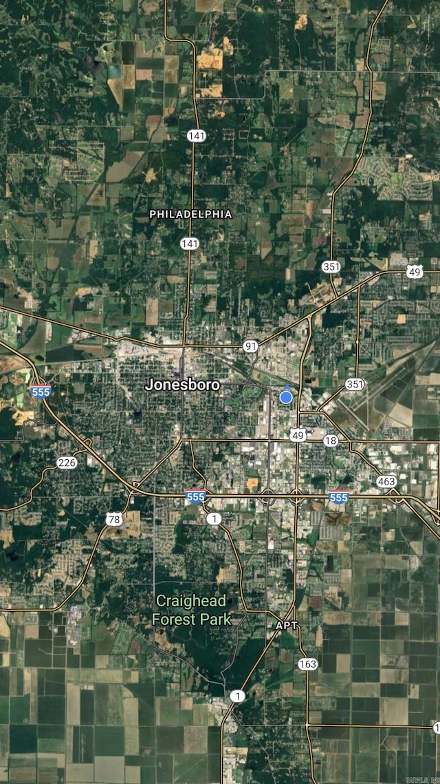 2616 Stallings Ln, Jonesboro, AR 72401 - aerial view of property's location