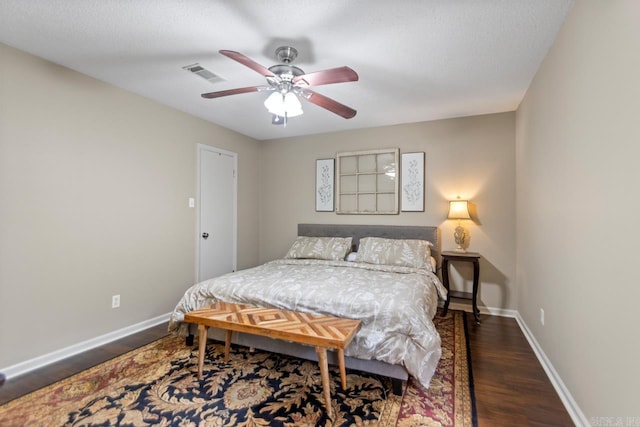 3311 Hazy Ridge Ct, Little Rock, AR 72227 - bedroom with wood finished floors, baseboards, and ceiling fan