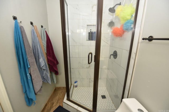 22 Primrose Ln, Greenbrier, AR 72058 - bathroom with a stall shower and toilet