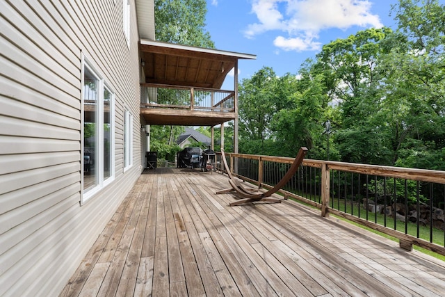 15364 Twin Pines Rd, Lowell, AR 72745 - view of wooden terrace