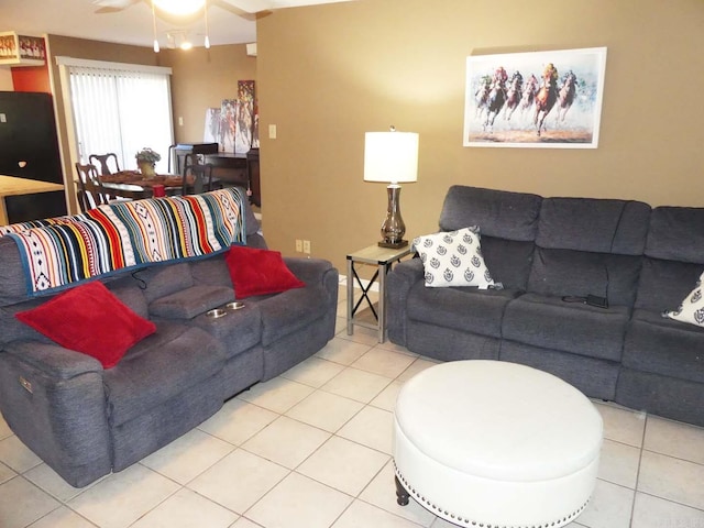 2325 Lakeshore Unit E-4, Hot Springs, AR 71913 - tiled living area with a ceiling fan
