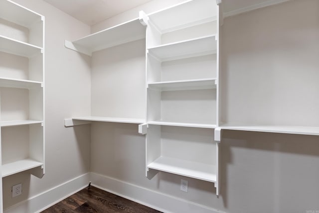4300 W 16th St, Little Rock, AR 72204 - spacious closet with dark wood-style floors