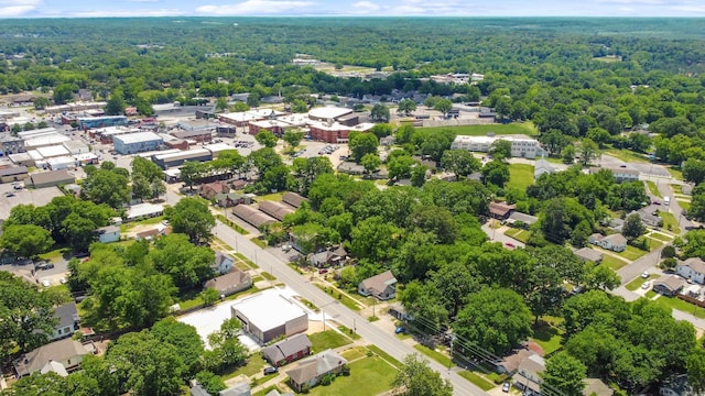 428 W S St, Benton, AR 72015 - aerial view of residential area with a heavily wooded area