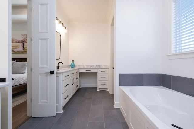 7021 Fields Dr, Alexander, AR 72019 - bathroom with ensuite bathroom, vanity, and a garden tub