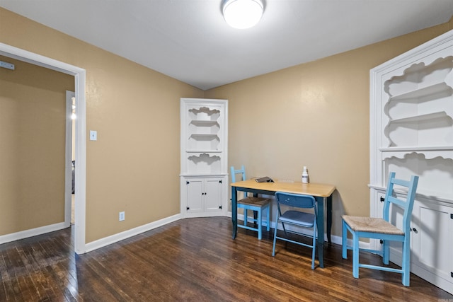 1217 Look St, Little Rock, AR 72204 - home office with wood finished floors and baseboards