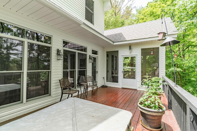 7 Galope Pl, Hot Springs Village, AR 71909 - view of wooden terrace