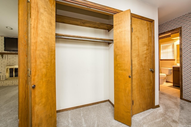 view of closet