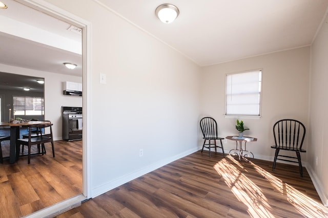 1101 W Charles Bussey Ave, Little Rock, AR 72206 - living area with wood finished floors and baseboards