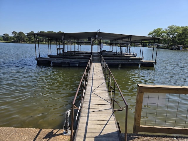 5371 Central Ave Unit C, Hot Springs, AR 71913 - dock area featuring a water view and boat lift
