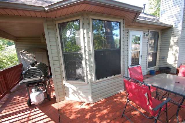 12601 Woodbury Dr, Little Rock, AR 72211 - view of wooden terrace