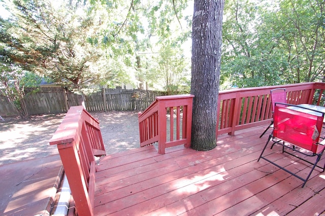 12601 Woodbury Dr, Little Rock, AR 72211 - wooden terrace featuring fence