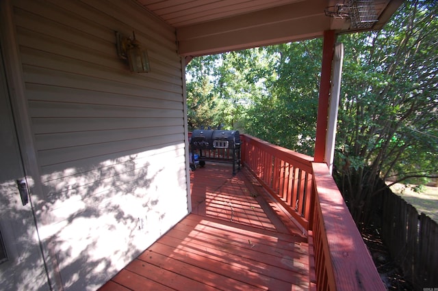 12601 Woodbury Dr, Little Rock, AR 72211 - wooden terrace featuring fence