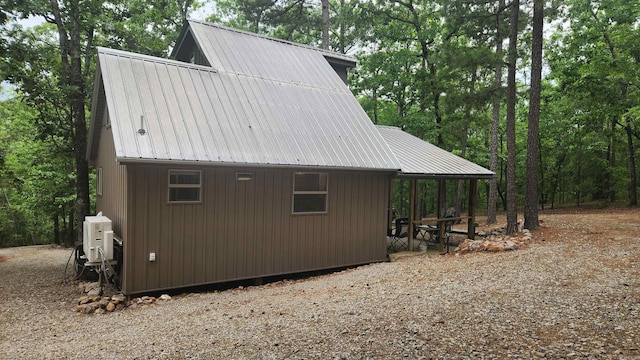 180 Herschel B Guinn Rd, Story, AR 71970 - view of property exterior with metal roof