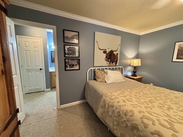 615 Miller Cv, Benton, AR 72019 - carpeted bedroom with ornamental molding and baseboards