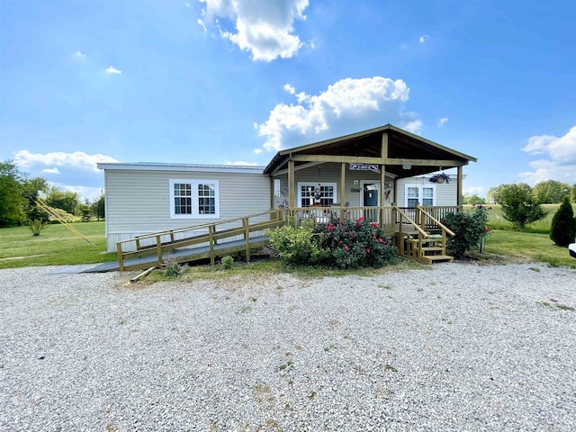 806 Autumnwood Rd, Ash Flat, AR 72513 - manufactured / mobile home featuring a porch
