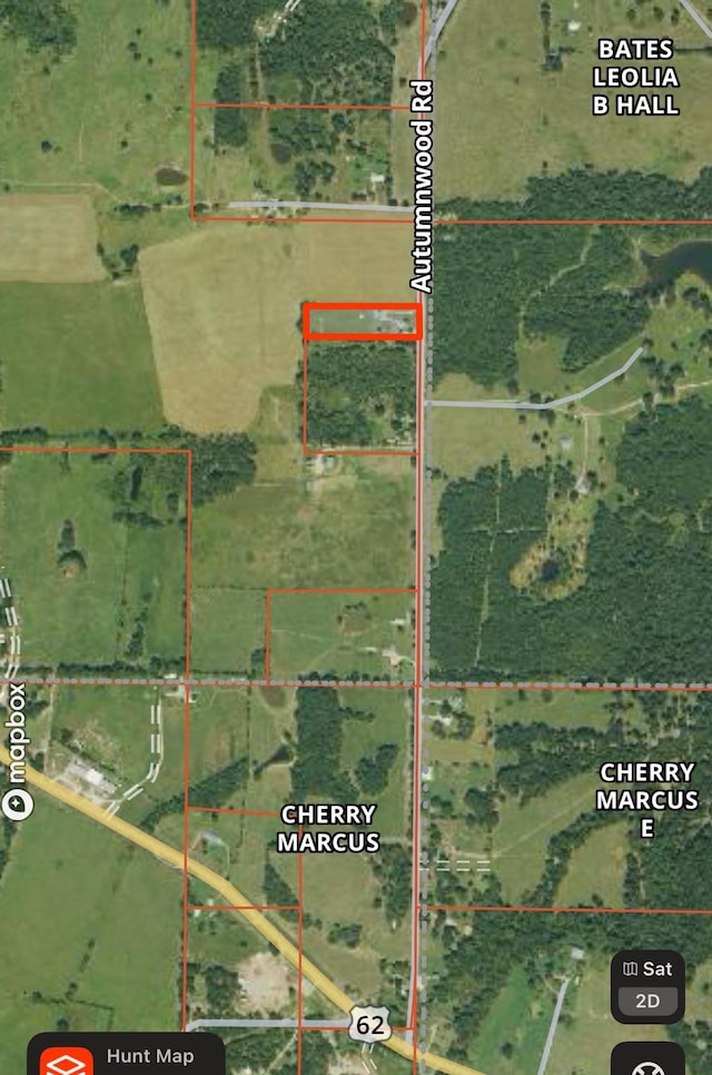 806 Autumnwood Rd, Ash Flat, AR 72513 - map of property location with property parcel outlined