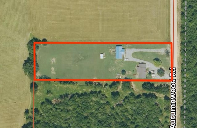 806 Autumnwood Rd, Ash Flat, AR 72513 - map / location featuring property parcel outlined