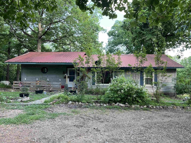 340 Griffin Rd, Hardy, AR 72542 - view of front of home featuring metal roof